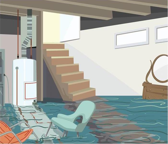picture of flooded basement