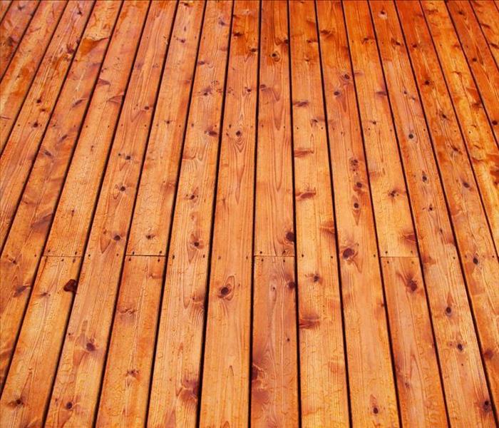 flooring of red cedar wood